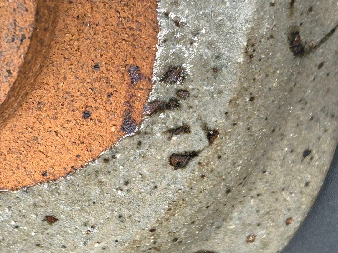 陶器　平小鉢　4枚 ぶどう柄　窯印あり