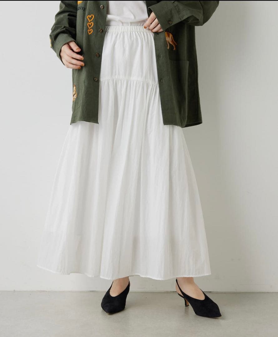 今期❣️美品❣️ Whim Gazette ＊ヴィンテージタフタスカート＊