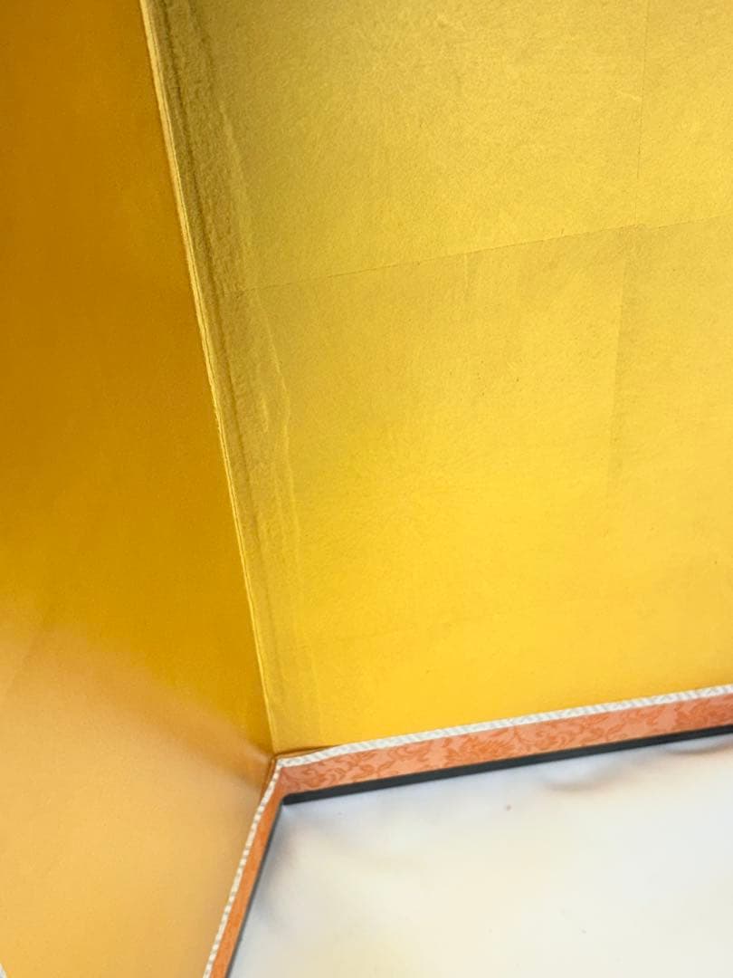 六曲一双屏風 18号 箔押二重縁付き　金沢箔仕様　雛人形 屏風 節句　和風