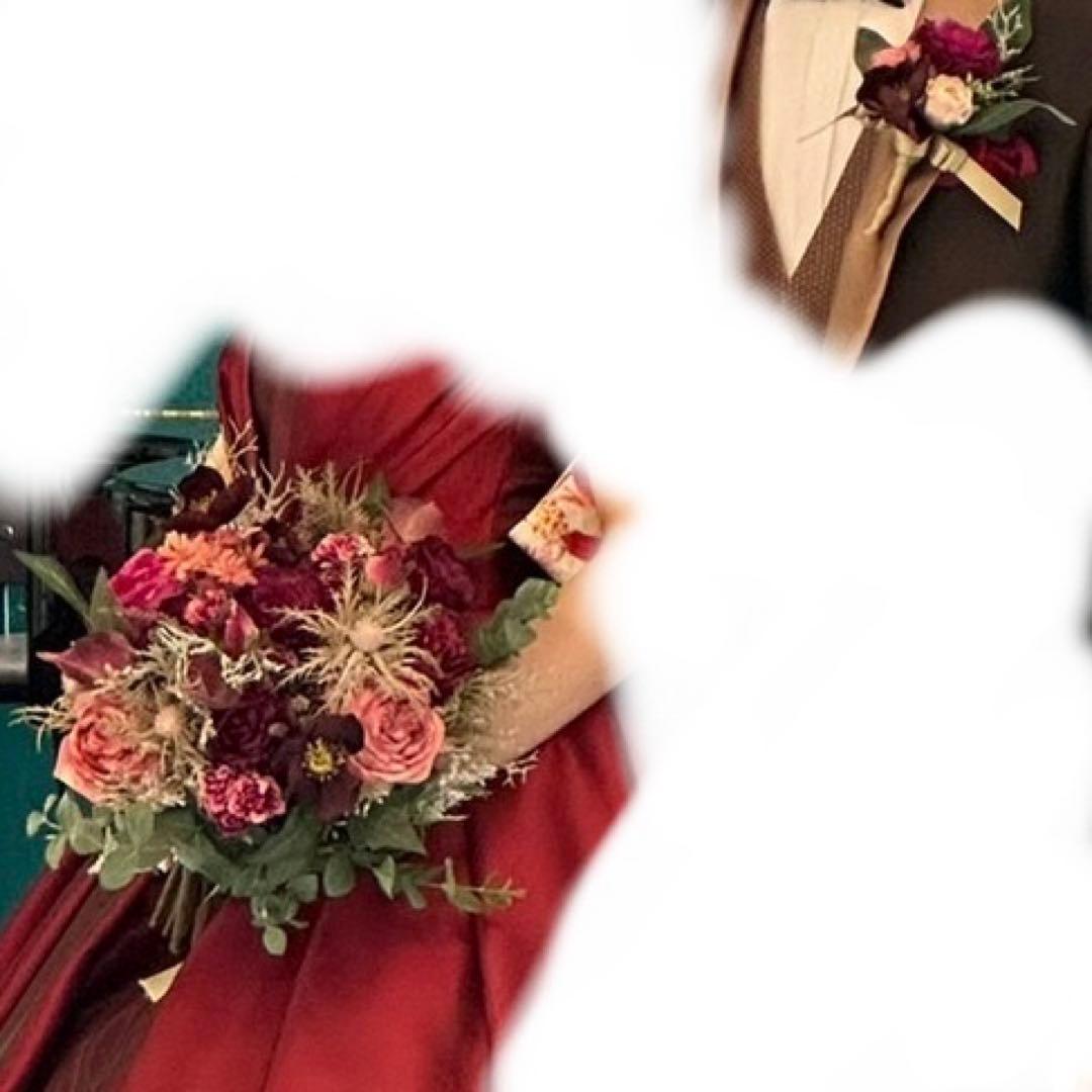 ２４日まで値下げ　当日写真あり プリザーブドフラワー ブーケ ピンク紫赤