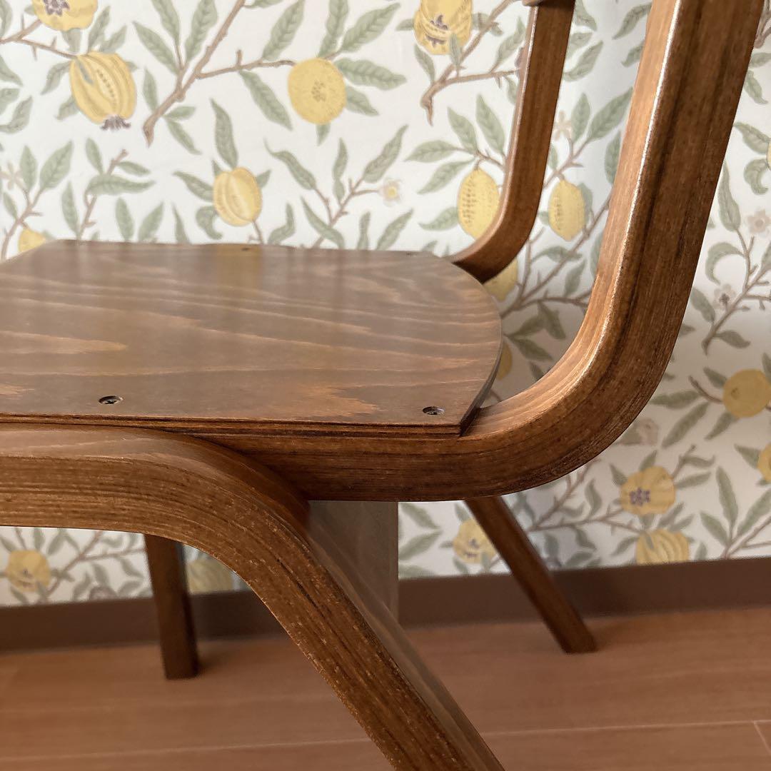 イギリス　スクールチェア　学校　椅子　木製　チェア　ビンテージ　アンティーク