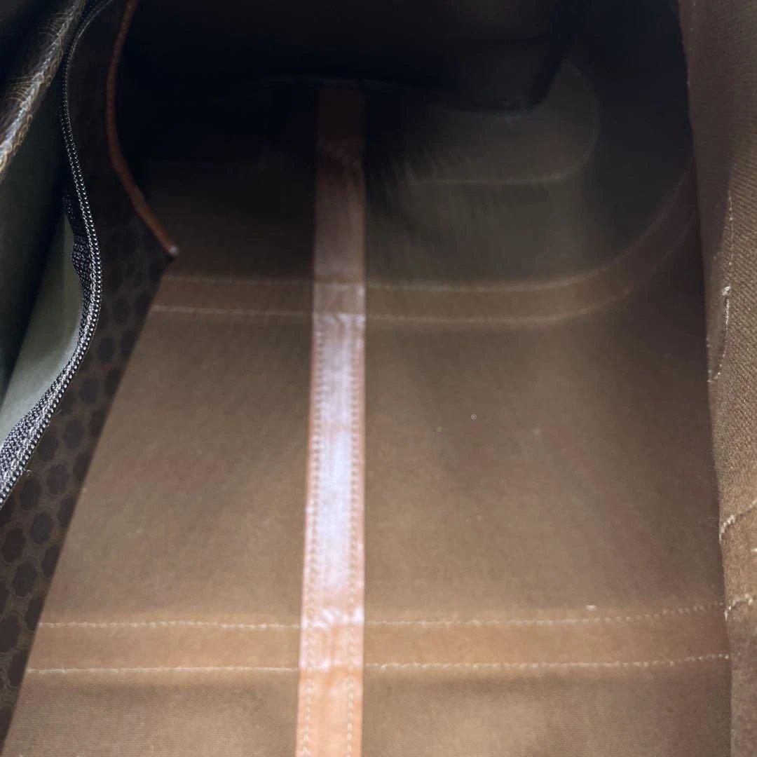 美品 CELINE セリーヌ ボストン マカダム トリオンフ PVC レザー