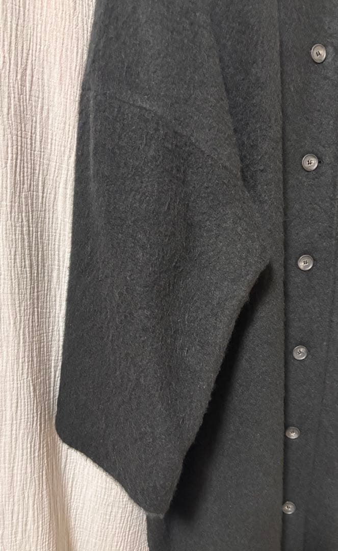 mizuiro ind ワイドシャツライクジャケット ・ブラックFREE