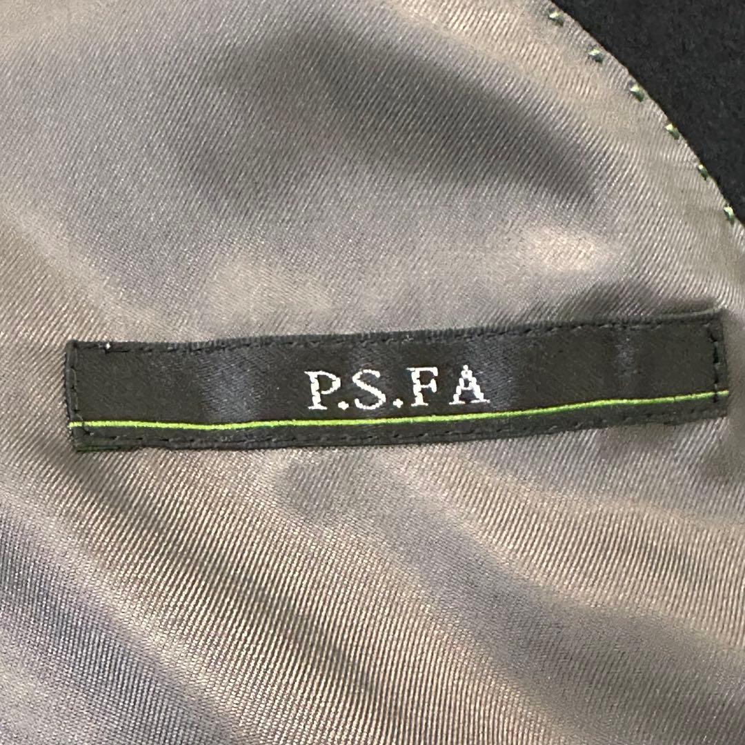 ロロピアーナ 高級イタリア生地 ウール カシミヤ混 チェスターコート ブラック