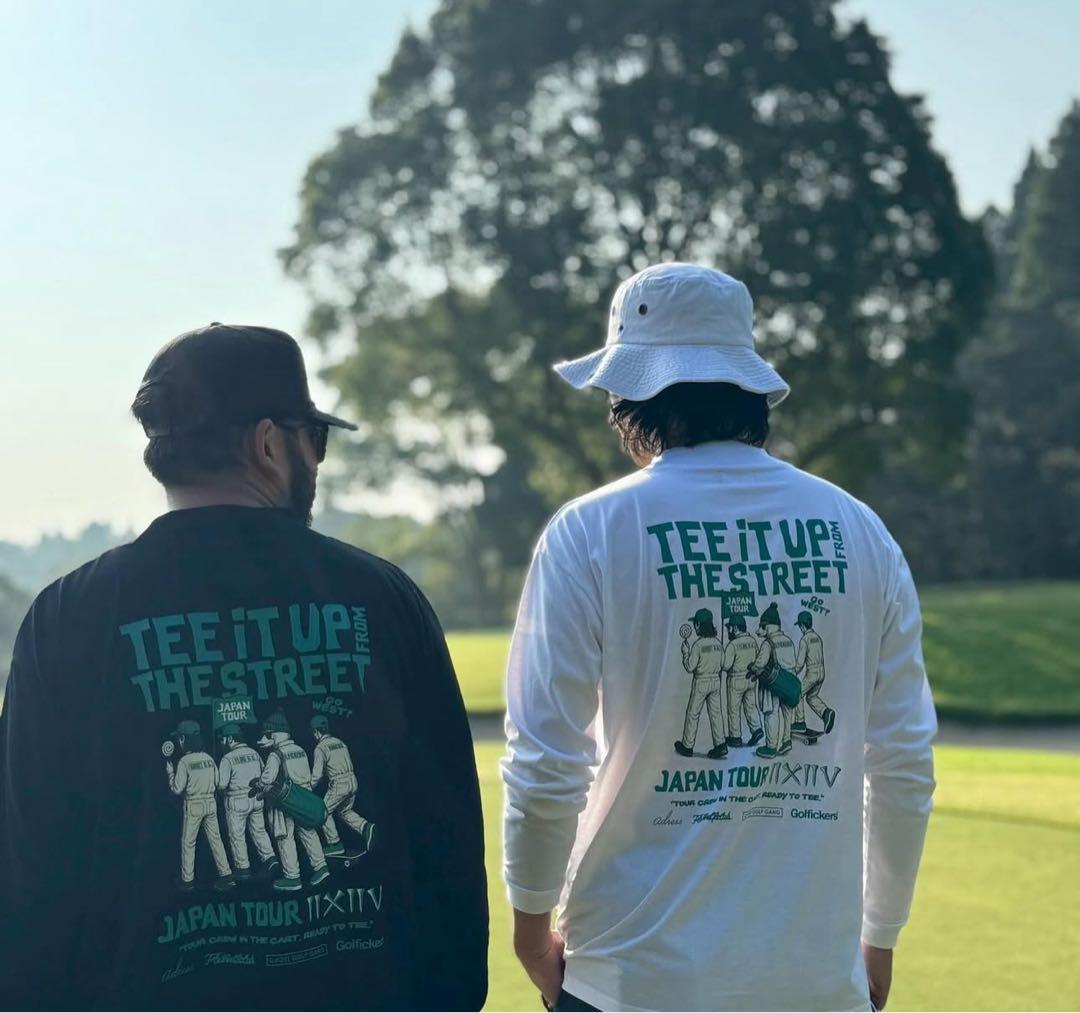 Golfickers tee it up モックネック 長袖　XL ホワイト