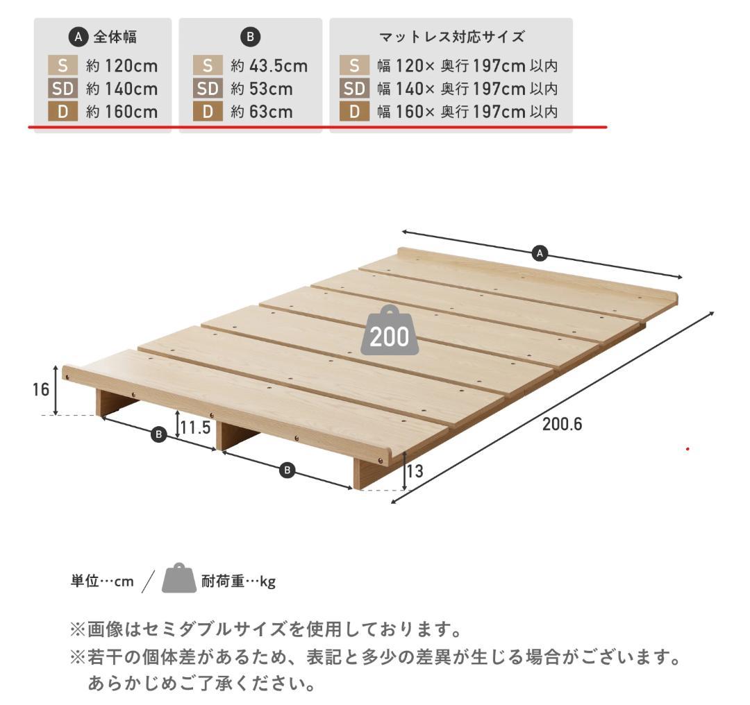 87 VENTOTA　ベッドフレーム Ekuldo-L（エクルド-L）ダブル