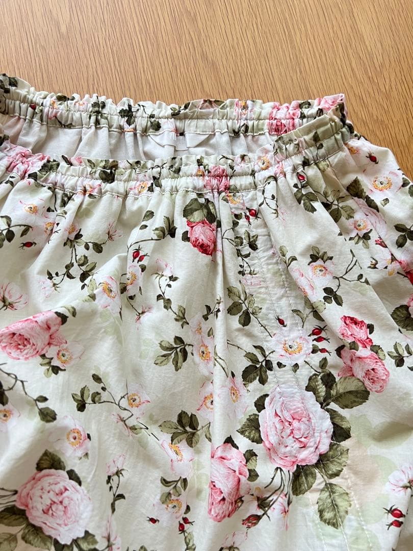 ピンクハウス　キャミソール　スカート　セットアップ　バラ　グリーン