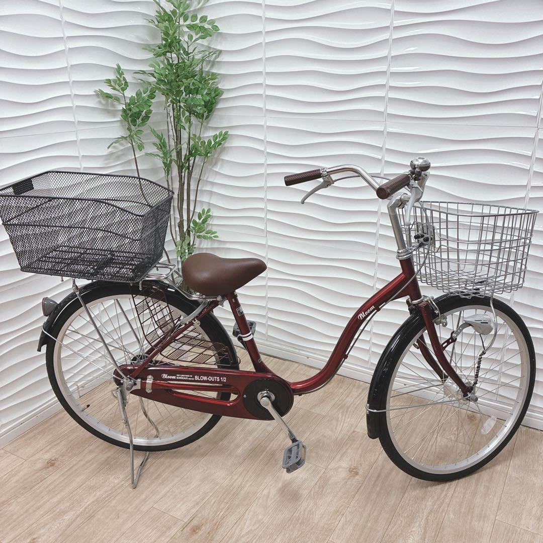 ◇シティサイクル◇ママチャリ◇24インチ◇レッド◇大阪兵庫京都奈良滋賀和歌山◇