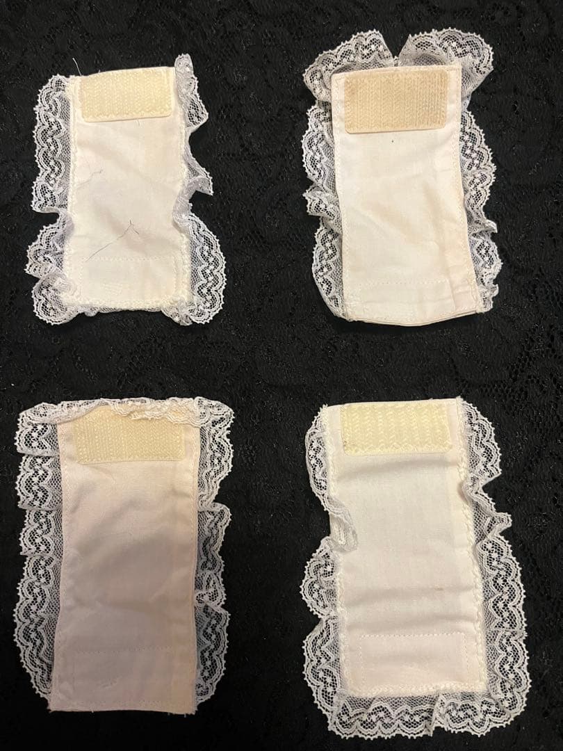 さえら　ラタン　レース装飾のホワイトラタン収納ボックス