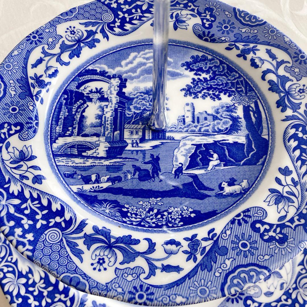 【美品】スポード Spode ケーキスタンド アフタヌーンティー 英国製 希少