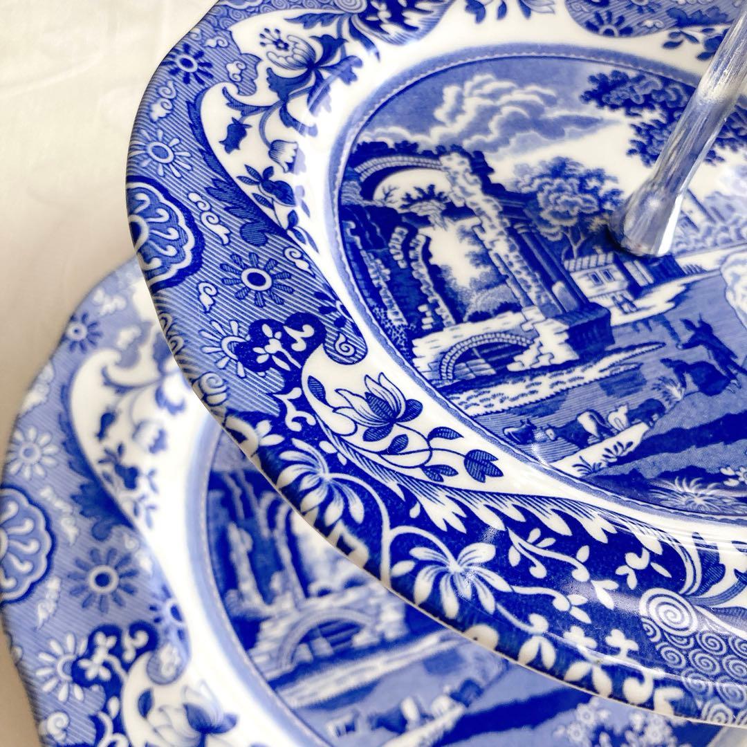 【美品】スポード Spode ケーキスタンド アフタヌーンティー 英国製 希少