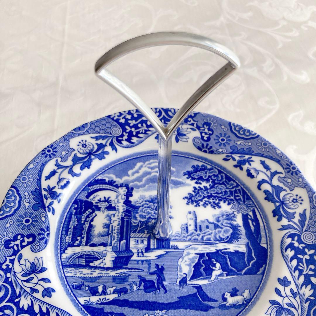 【美品】スポード Spode ケーキスタンド アフタヌーンティー 英国製 希少