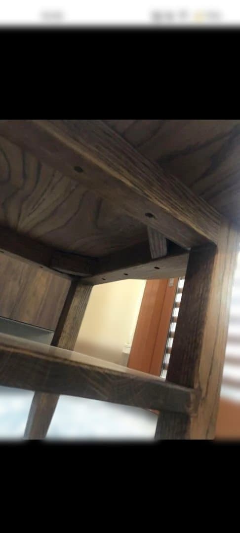 なら無垢材　円形木製センターテーブル