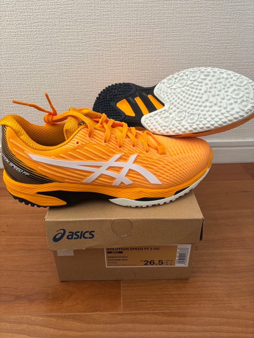 ASICS Solution Speed FF 2 OC 26.5cm オレンジ