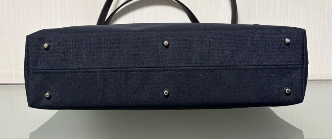 アヤノコウジ　がま口キャリートートバッグ　コーデュラ　ダークネイビー　ビジネス