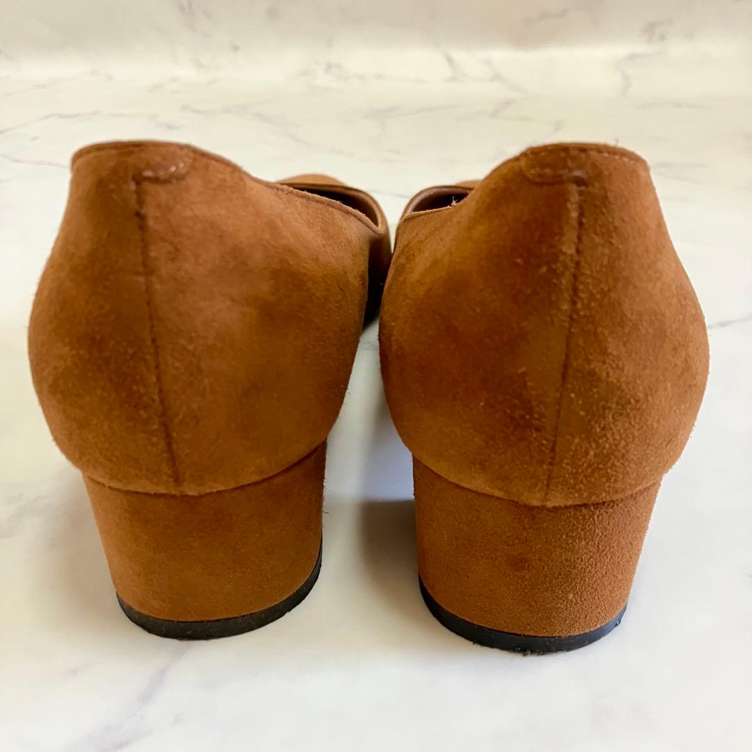 【未使用級】PELLICOペリーコ　ポインテッドトゥ太ヒールパンプスブラウン39