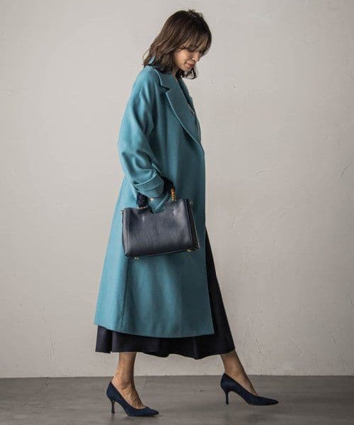 ビアッジョブルー 新品タグ付き ロングコート 定価75900円税込