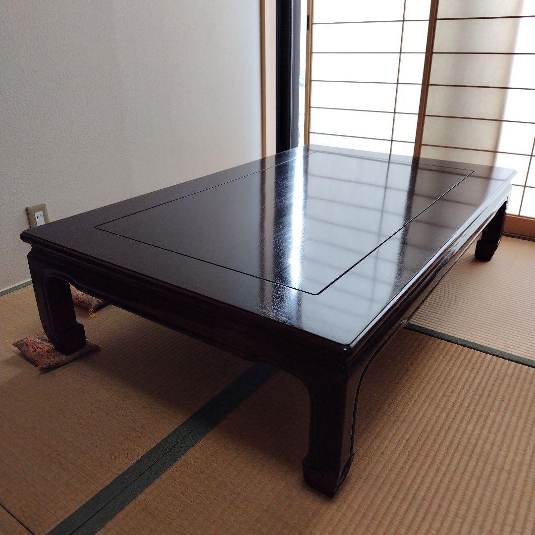 木製座卓 ダークブラウン (大阪伝統工芸手作り)