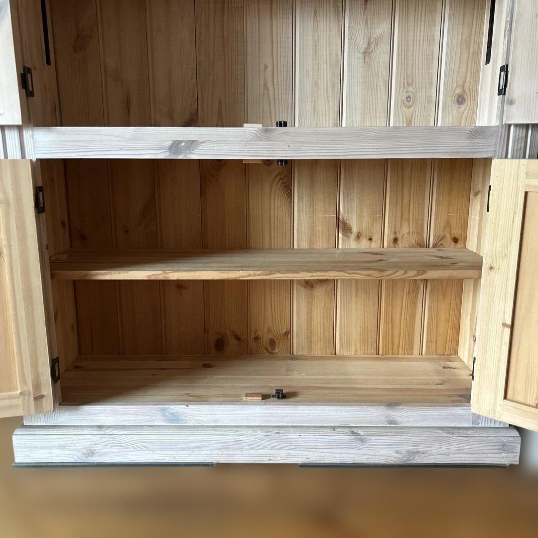 ガラスキャビネット　パイン　ハーベスト