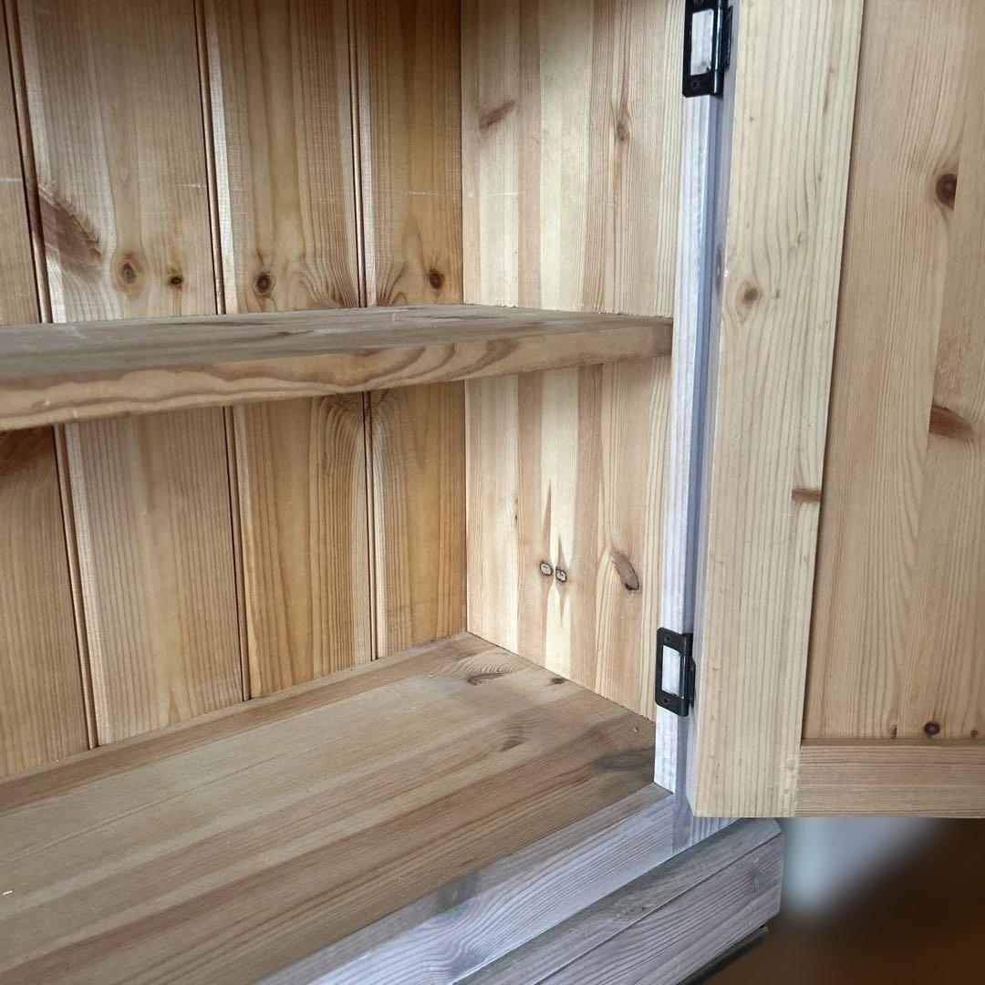 ガラスキャビネット　パイン　ハーベスト