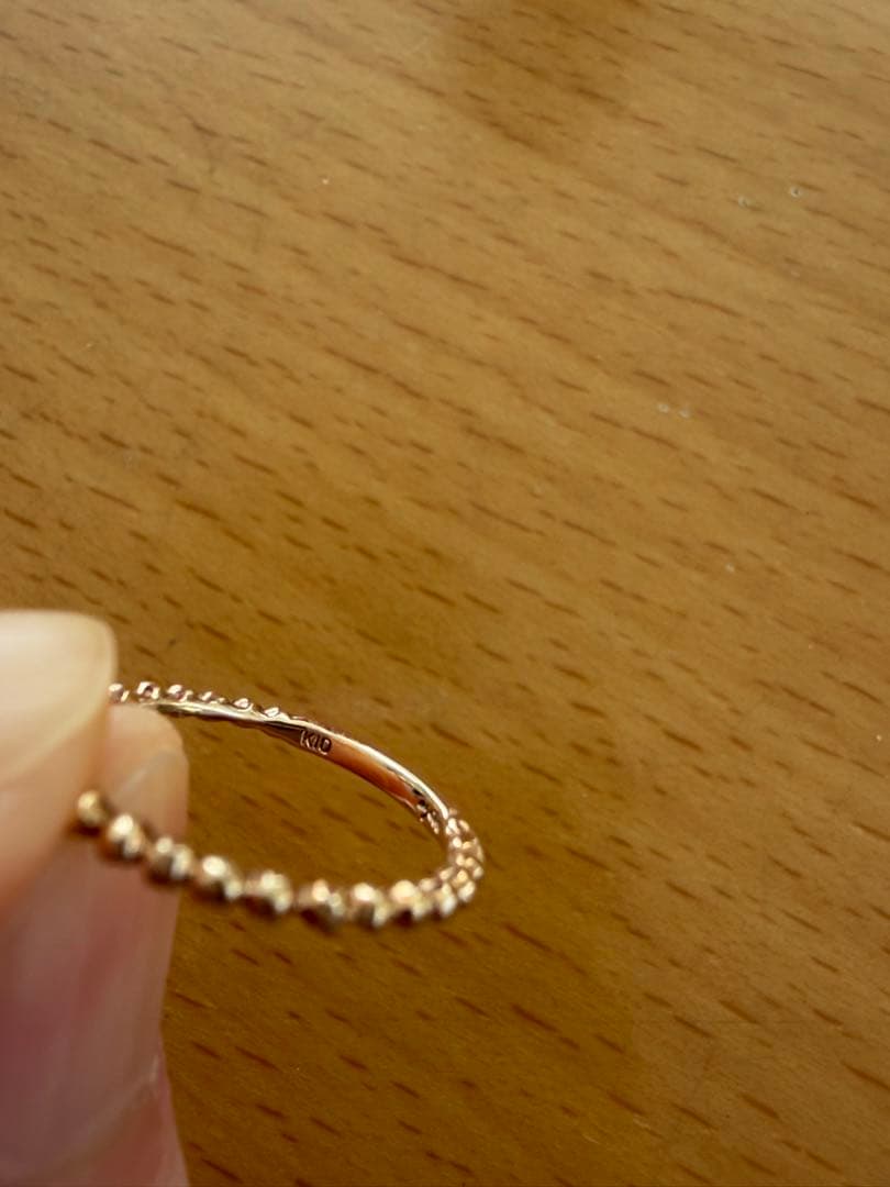 アガット　ピンキーリング