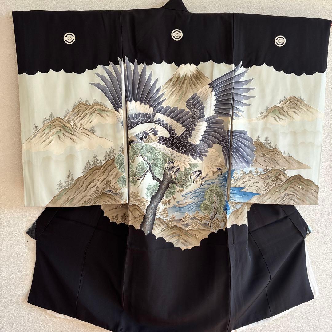 No.5 正絹　男の子お祝い着　長襦袢　のしめ 七五三