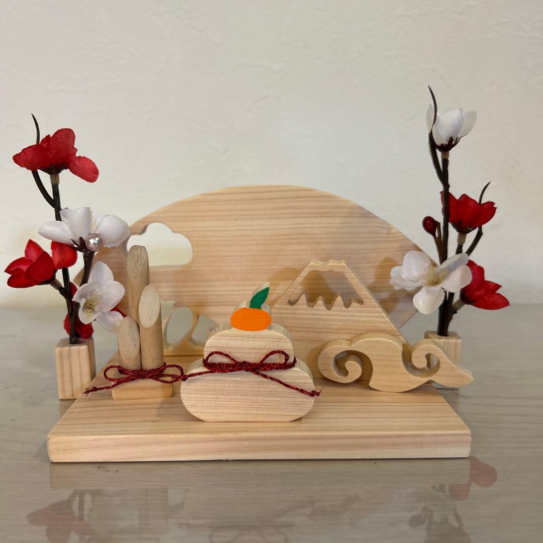 木製ヒノキお月見・ハロウィン・クリスマス・正月・節分・夏風物