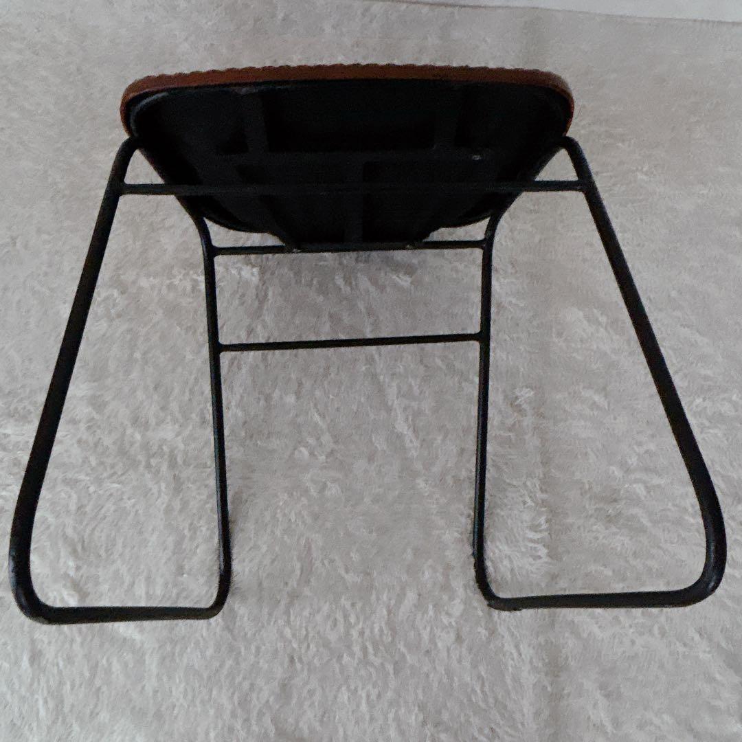 ra2ccho様リクエスト品 】アイアン スツール レザー スツール インダスト