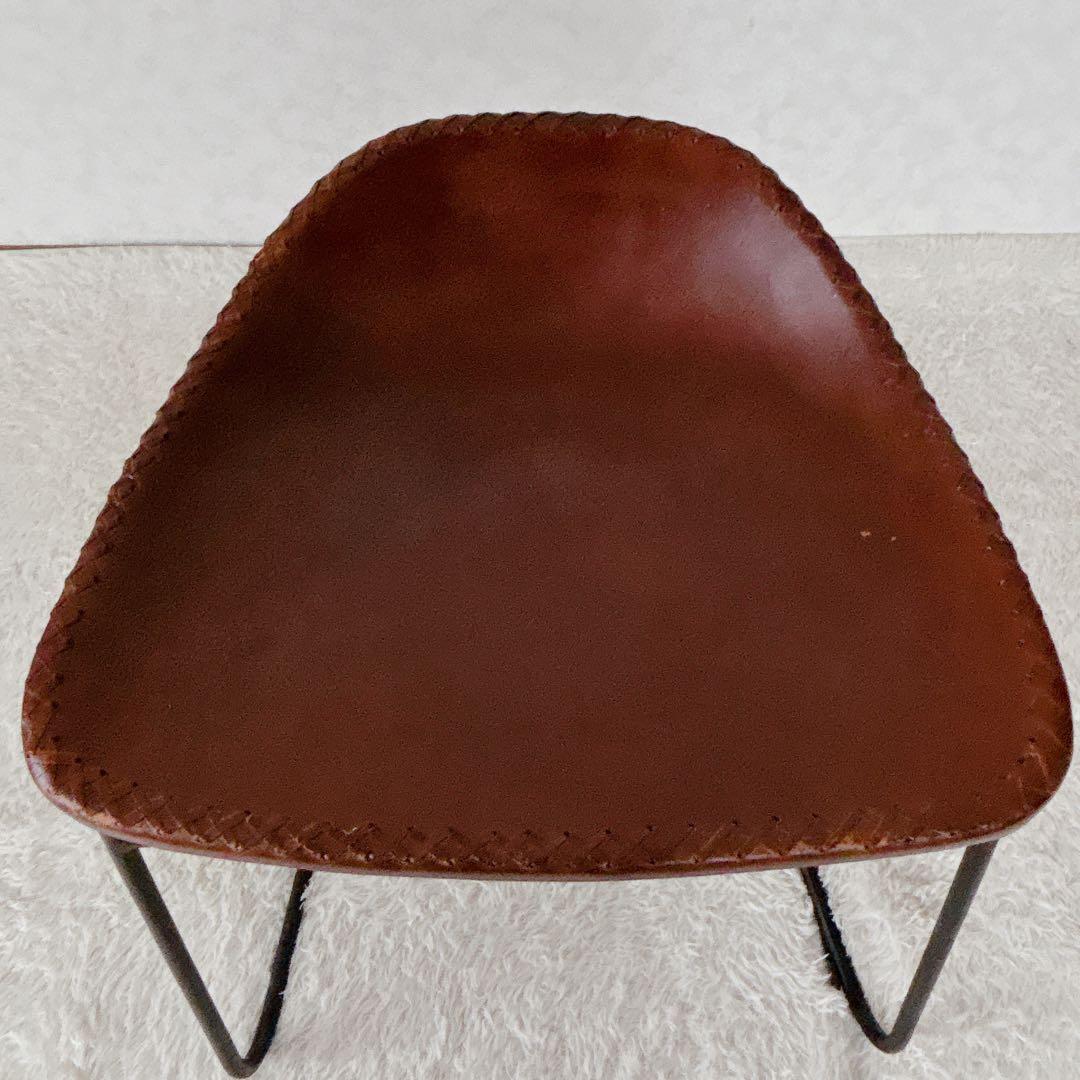 ra2ccho様リクエスト品 】アイアン スツール レザー スツール インダスト