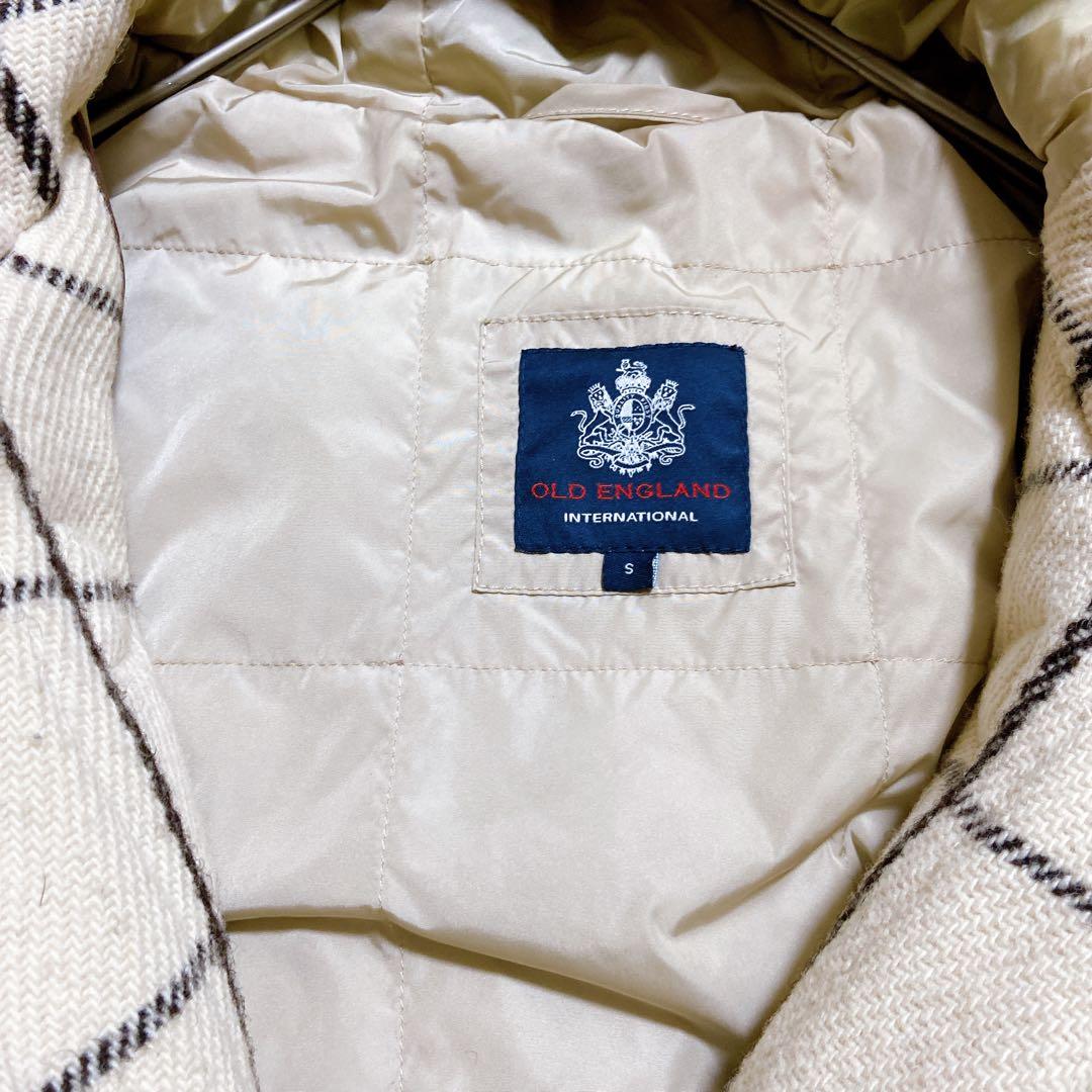 美品☆オールドイングランド　ダッフルコート　チェック柄　希少　レディース　S