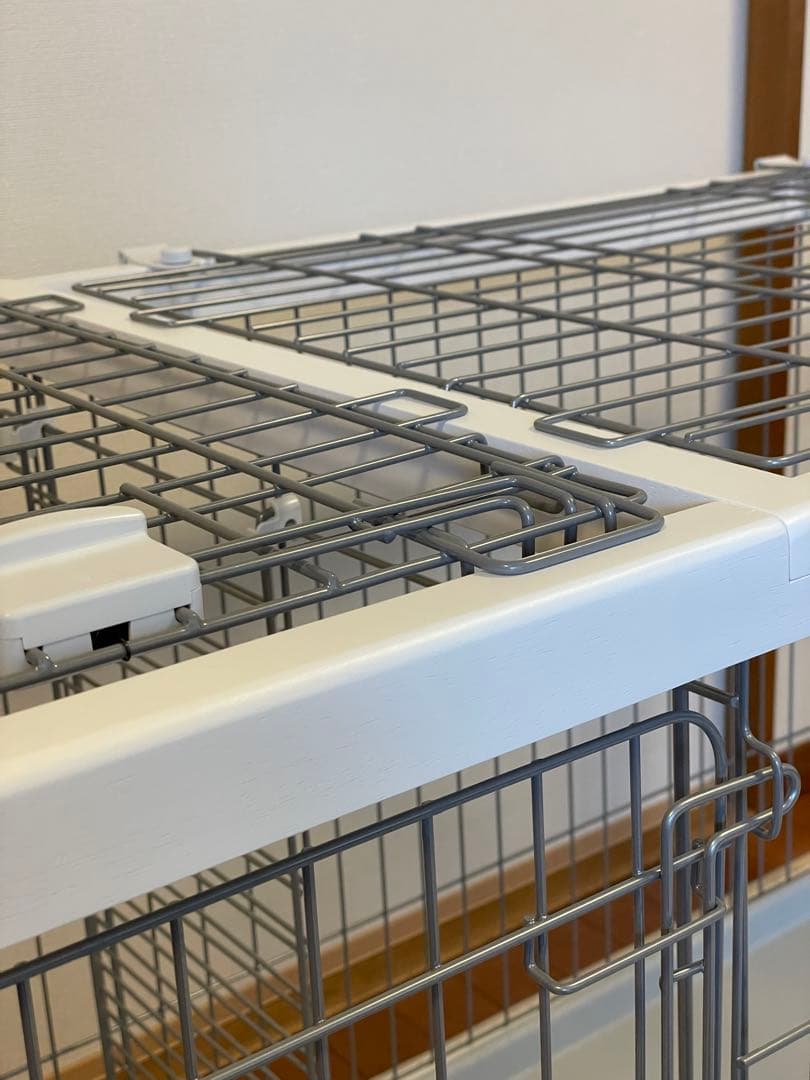 【美品】ペティオ トイレのしつけが出来るドッグサークル レギュラー 白 屋根付き