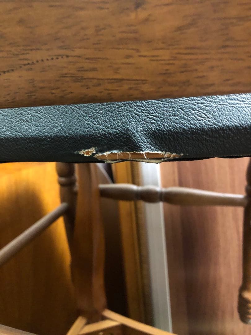 アンティーク　木製ダイニングチェア 2脚セット