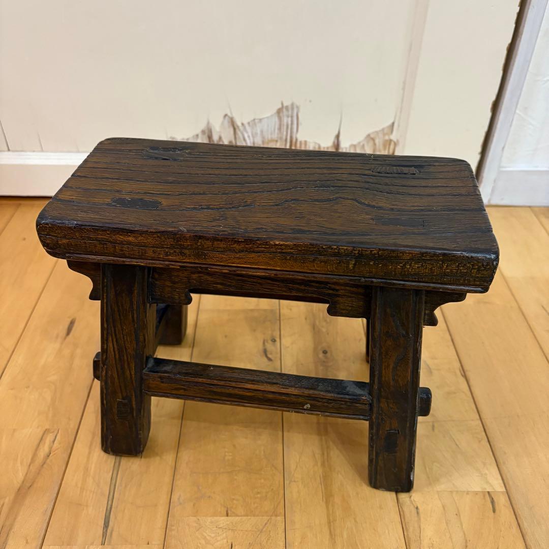 ☆アンティーク☆古道具　木製　スツール　ベンチ　花台　踏み台