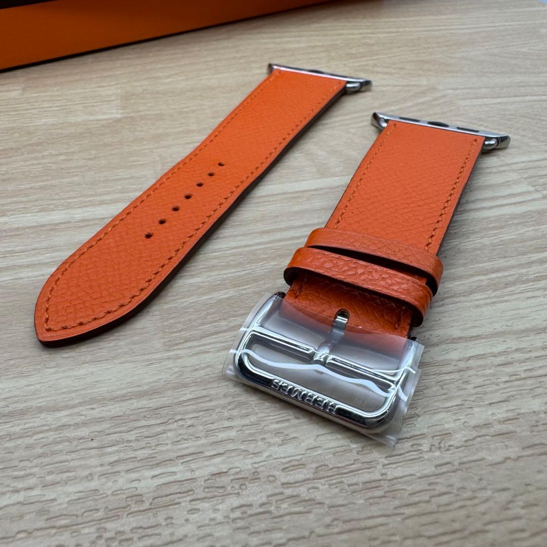 2205 Apple Watch エルメス　オレンジ　エプソン　フー　レザー