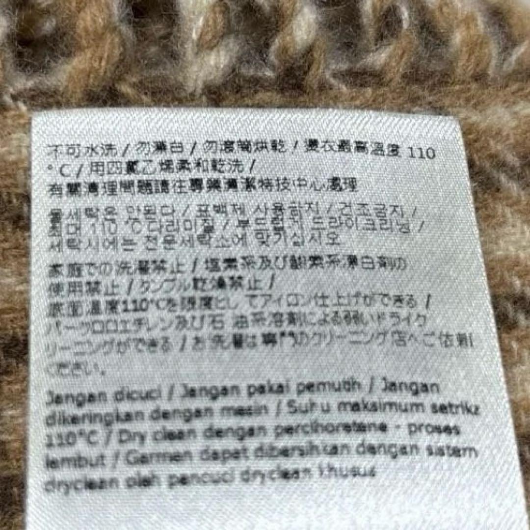 FENDI 【美品】マフラー　ロゴ　チェック柄　ベージュ　ブラウン　カシミア