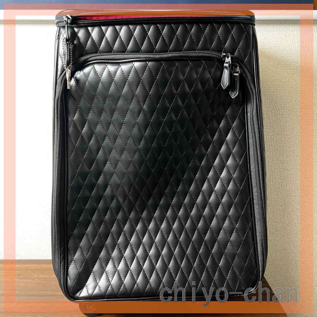 マダムヒロコキルティング加工キャリーケースリアンブラック24-781537001