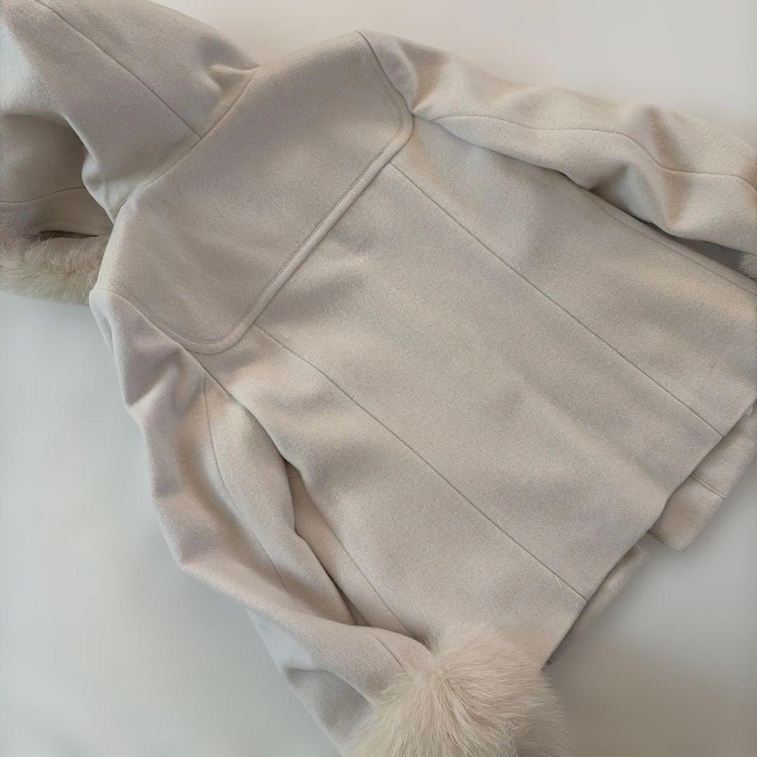 ダッフルコート ファー付き