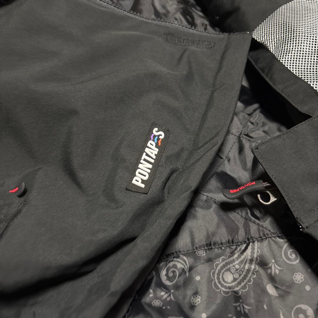 【超美品】PANTHER スノーボードウェアセット Lsize黒赤