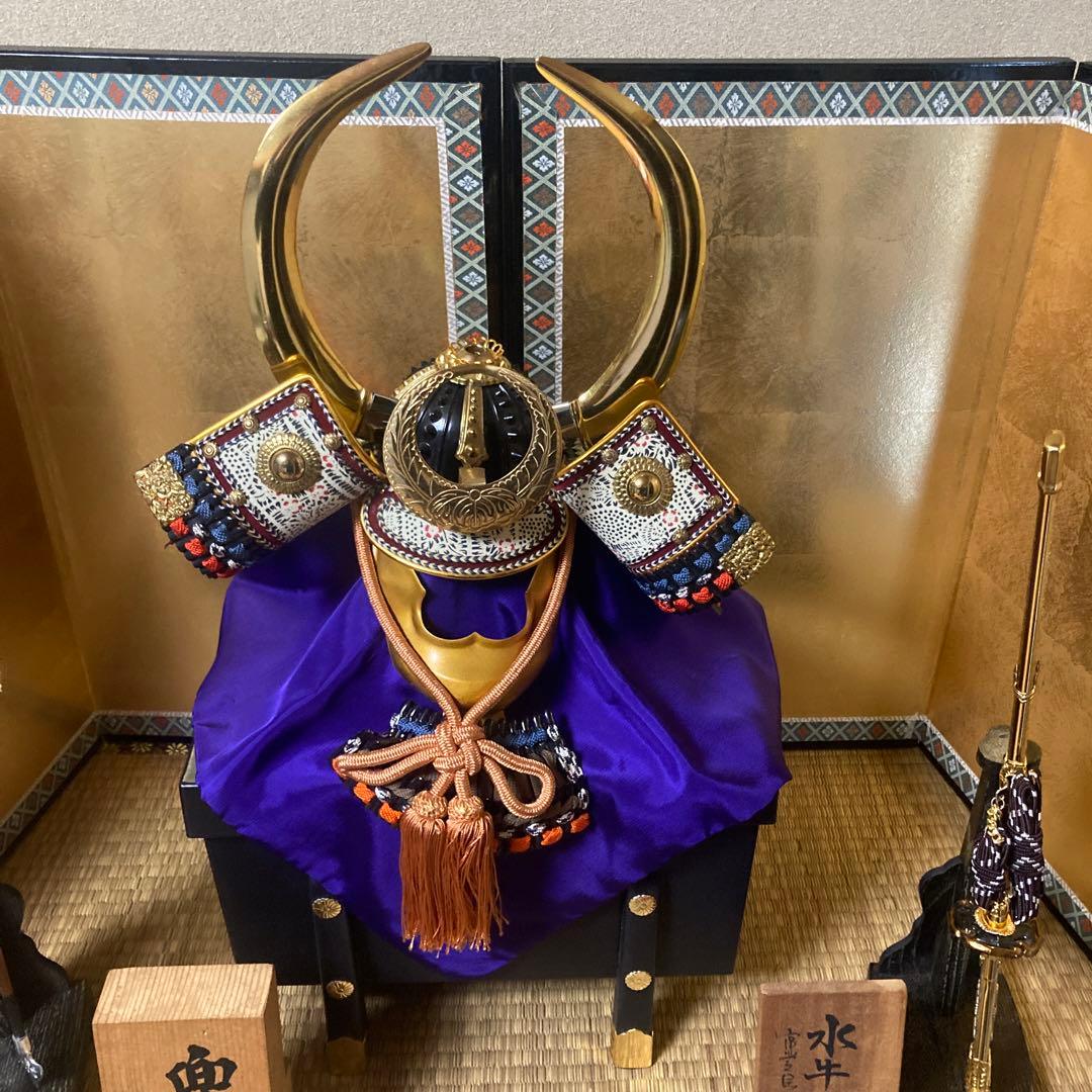 五月人形 節句飾り 兜飾 水牛脇立兜