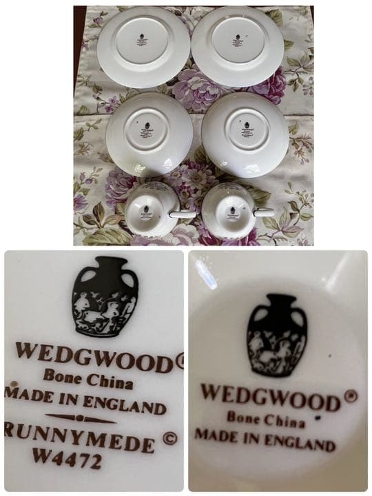 【美品】英国製　ウェッジウッド★ラニーミード★トリオ　ペア