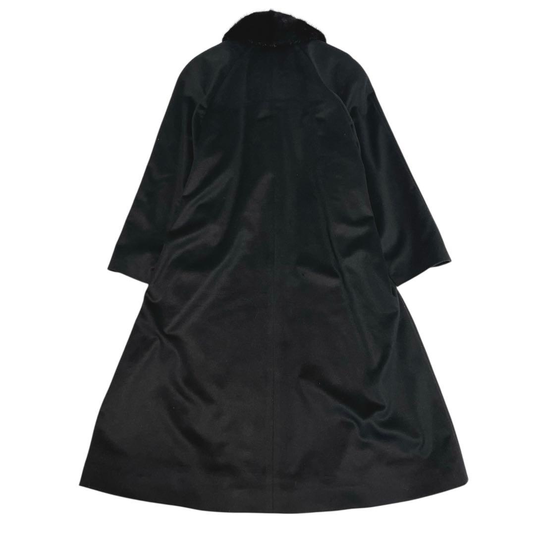 極美品✨カシミヤ100% マキシ丈ロングコート SAGA MINK 2WAY