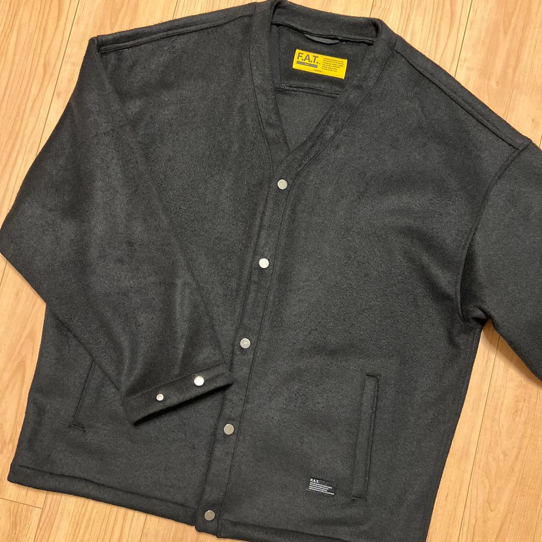 美品FAT BEAVEGAN ブラックカーディガン