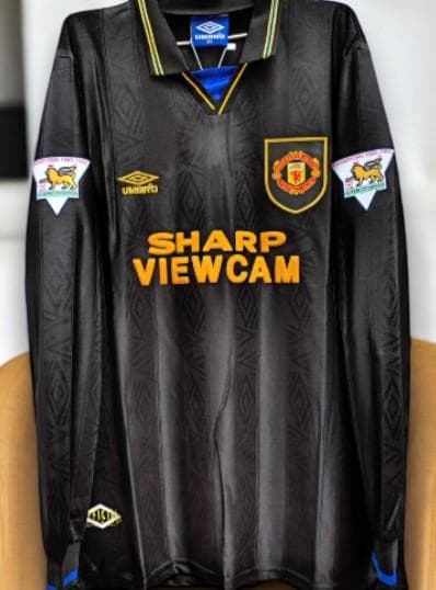 93/94 マンチェスター・ユナイテッド アウェイ 長袖 7番 カントナ レトロ