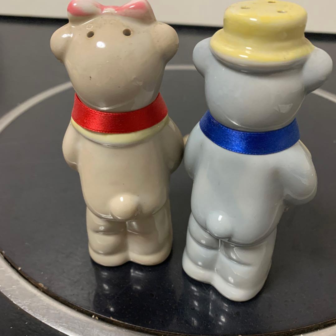 【中古】クマの置物 セット18-378