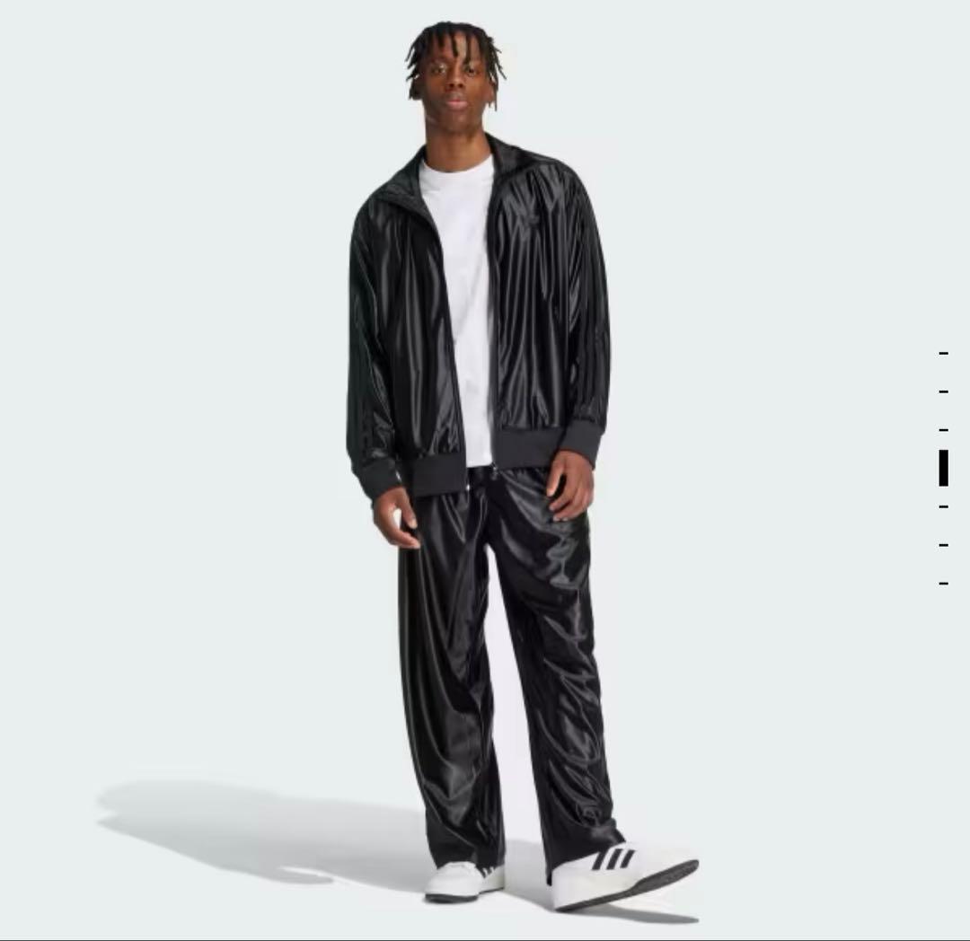 adidas オーバーサイズ ファイヤーバード トラックパンツ ジャージ M