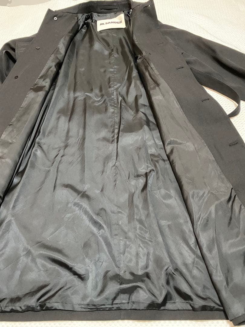 JIL SANDER黒 ラグランスリーブ トレンチコート美品❗️