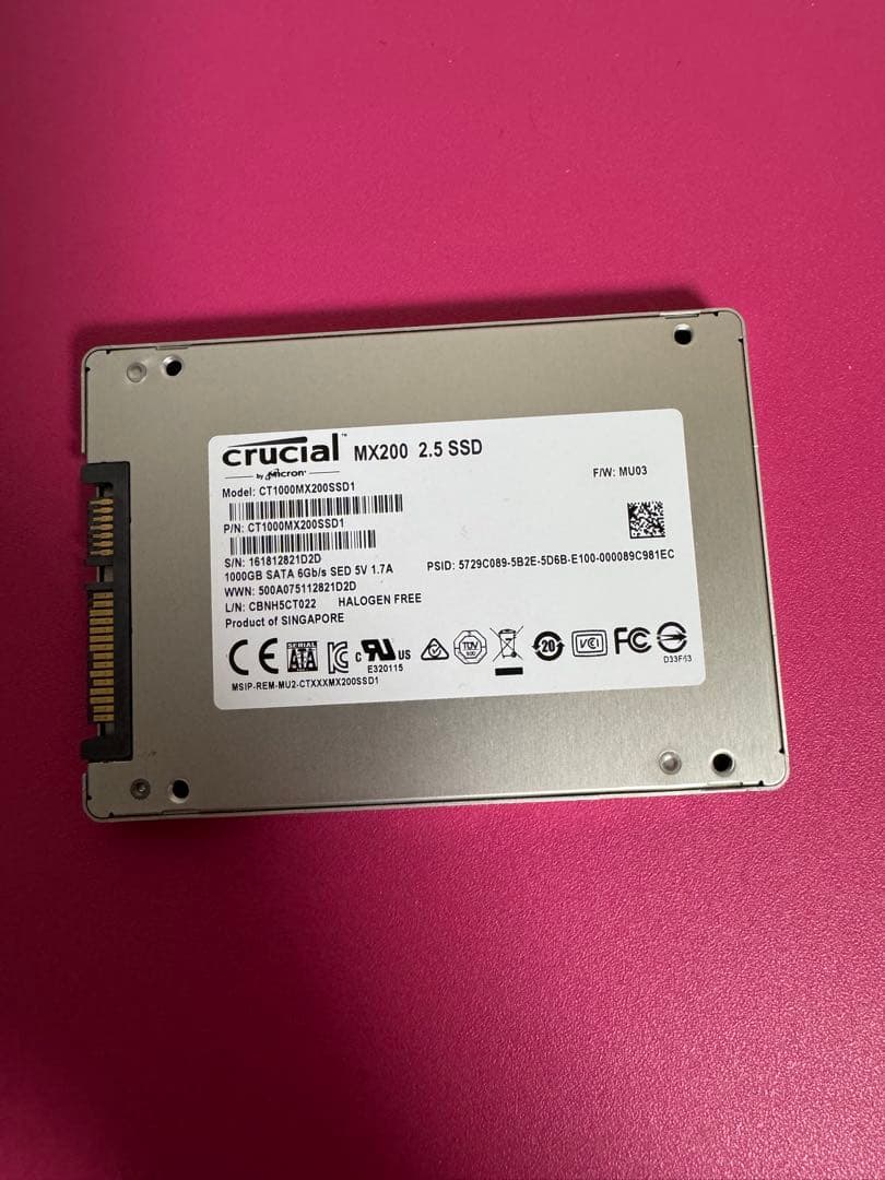 crucial MX200 2.5インチ SSD