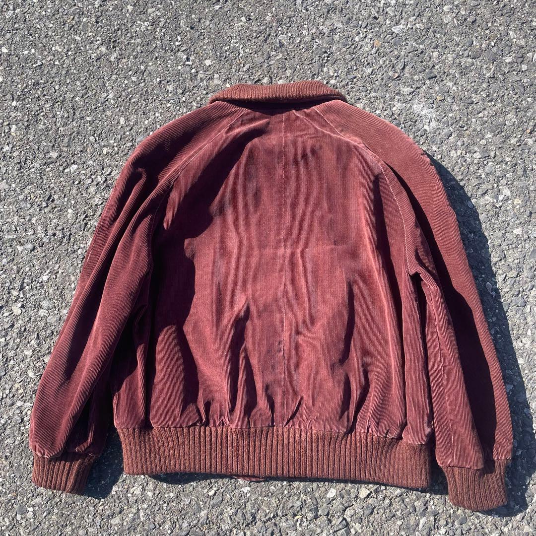 70s 80s コーデュロイ ボンバー ジャケット フランス製 ボルドー 古着