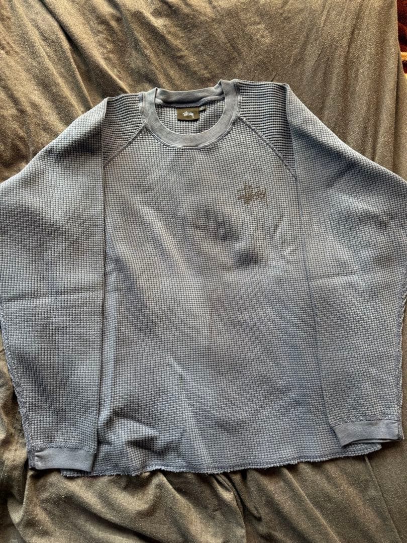 stussy サーマル　ブルー