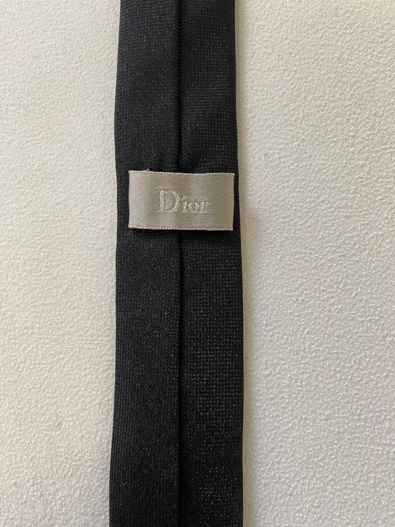 dior homme ナロータイ　黒　ネクタイ